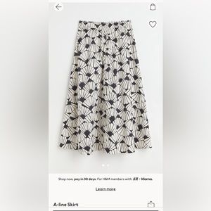 H&M A- Line skirt